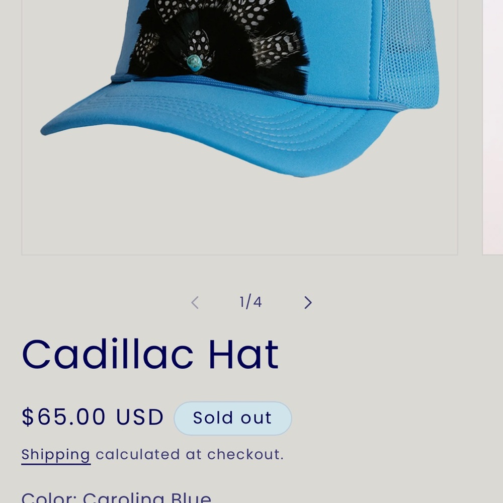 Little Bird Trucking Cadillac Feather Trucker Hat - Picture 10 of 11